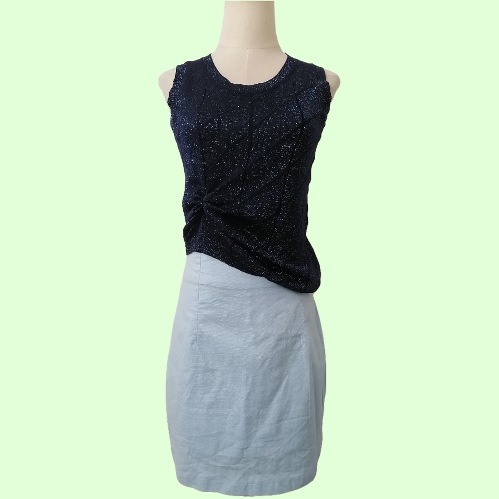 baby blue skirt